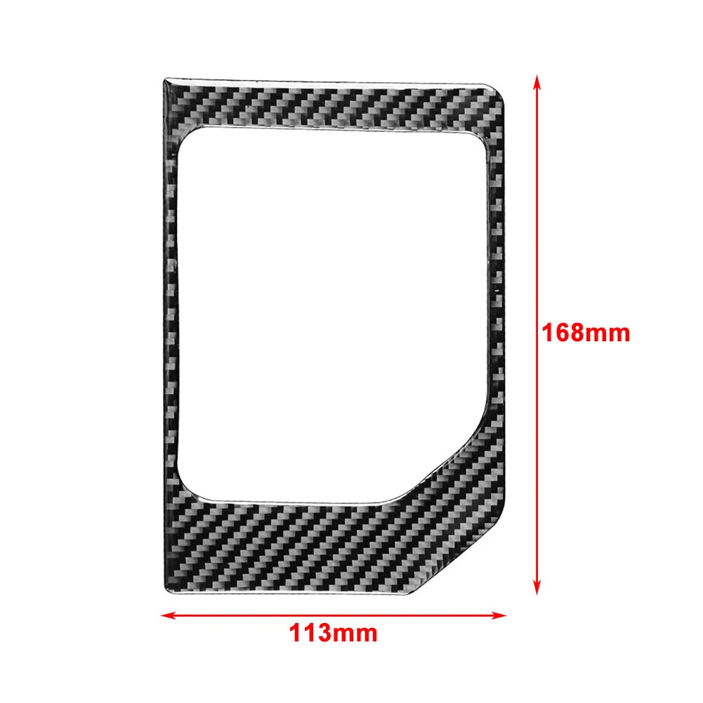 Carbon Fiber Red Gear Shift Panel Cover Trim for Toyota Tundra (2014-2021)