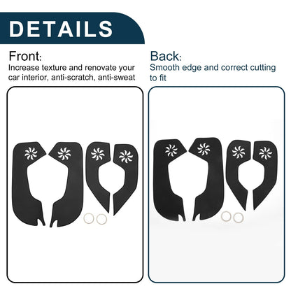 Car Door Anti Kick Pad Sticker Protector for Ford Focus (2012-2015) Black
