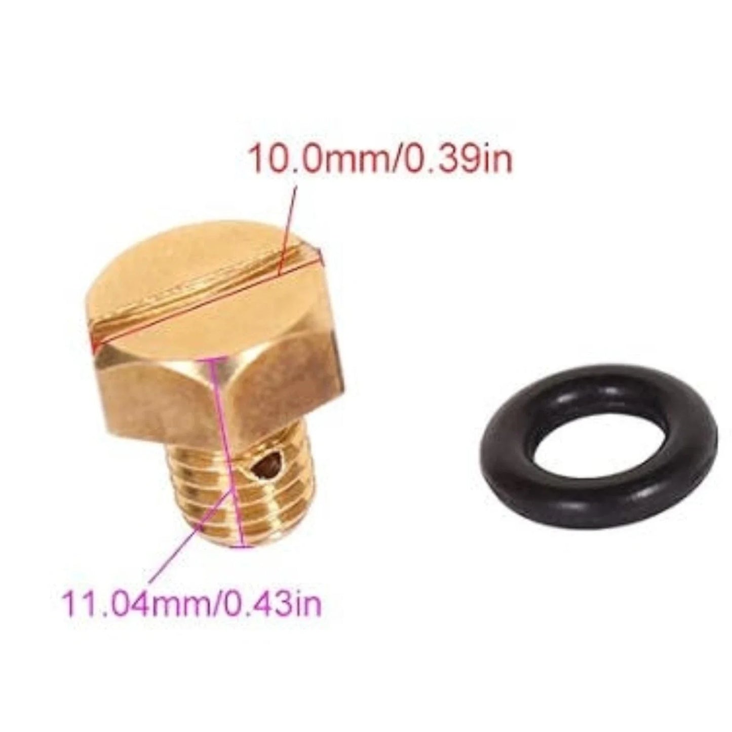 Screw Drain for Yamaha Outboard 2T 40-90HP, Models 6H3, Year Range 1990-2000