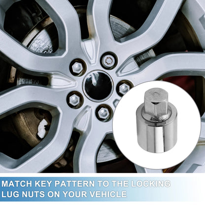 O Wheel Lock Lugnut Anti-theft Key Socket for Land Rover