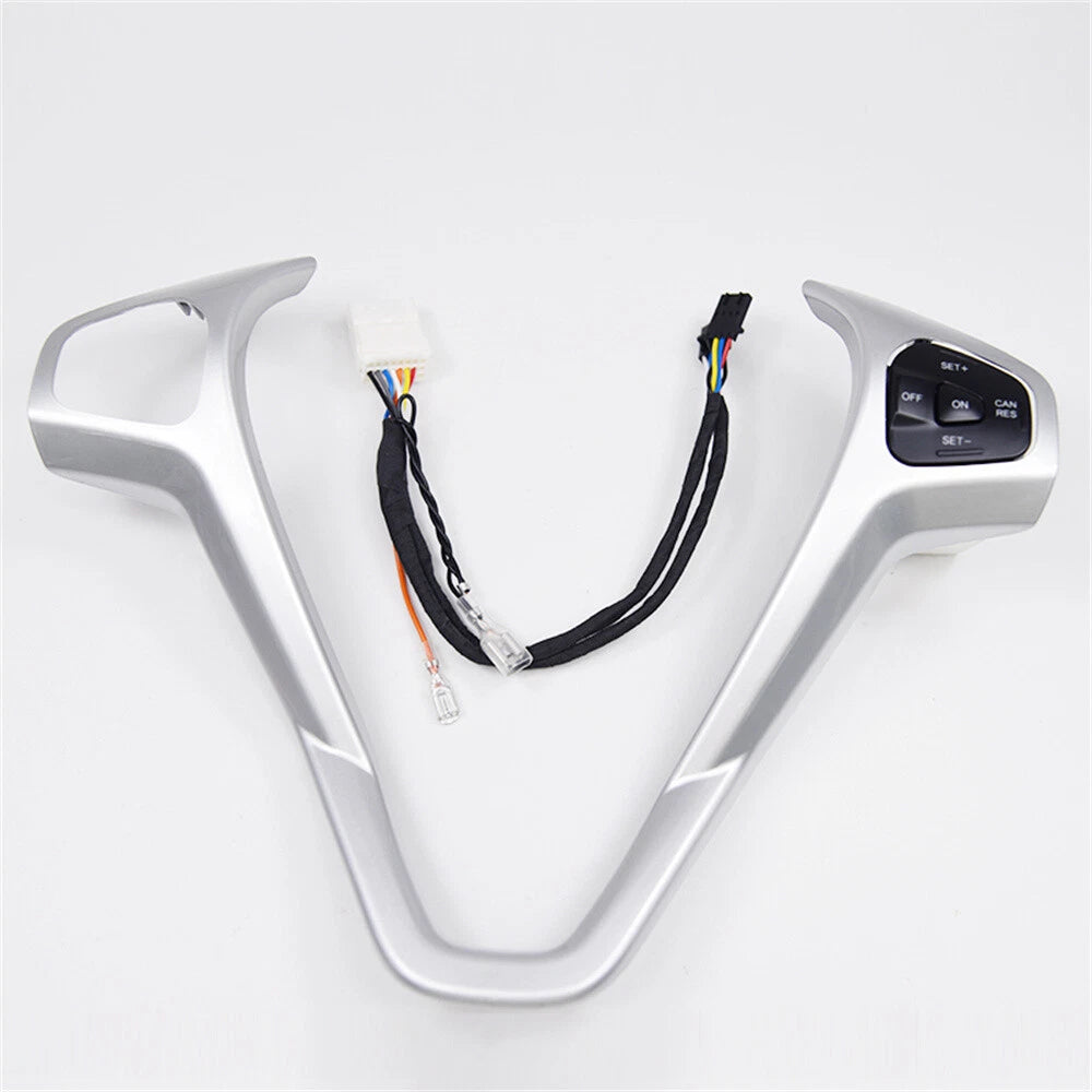 Steering Wheel Frame Cover + Right Cruise Button for Ford Fiesta (2011-2019)
