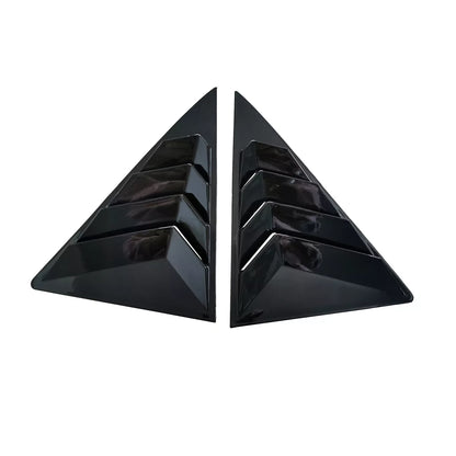 2 x Glossy Black Side Window Louver Shutter Cover for Toyota Camry (2012–2017)