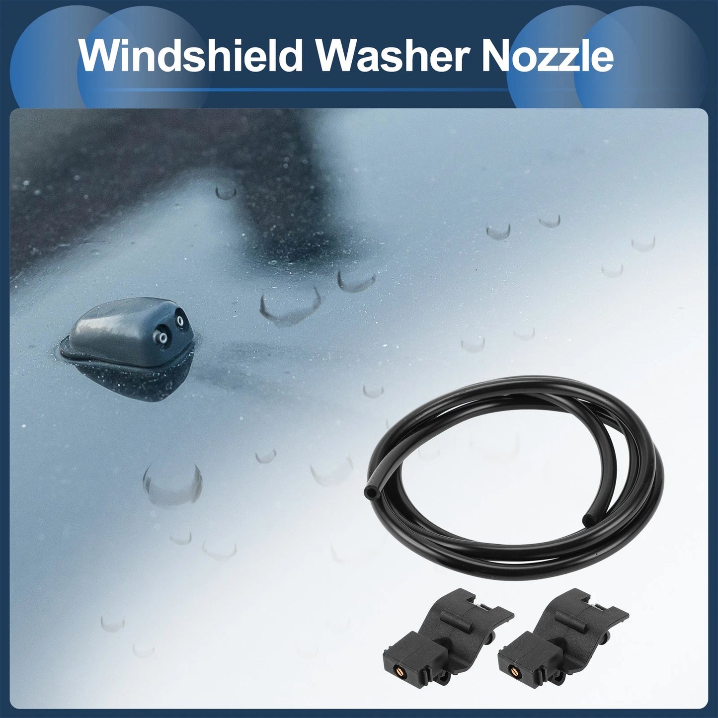 1x Windshield Washer Nozzle With Fluid Hose for Toyota Camry (2007–2007)