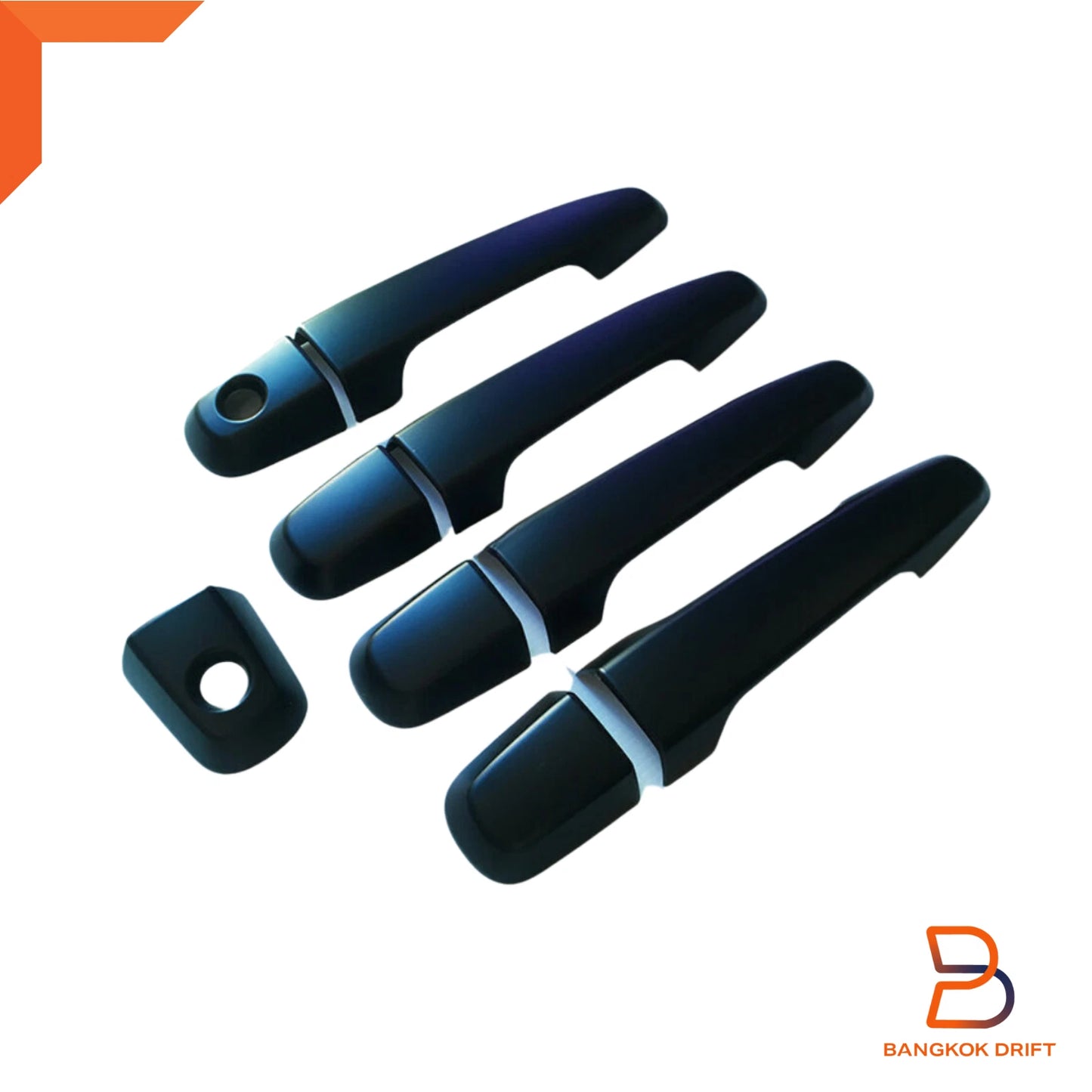 Matte Black Door Handle Cover Trim for Mitsubishi Triton Ute, Pajero Sport (05-23)