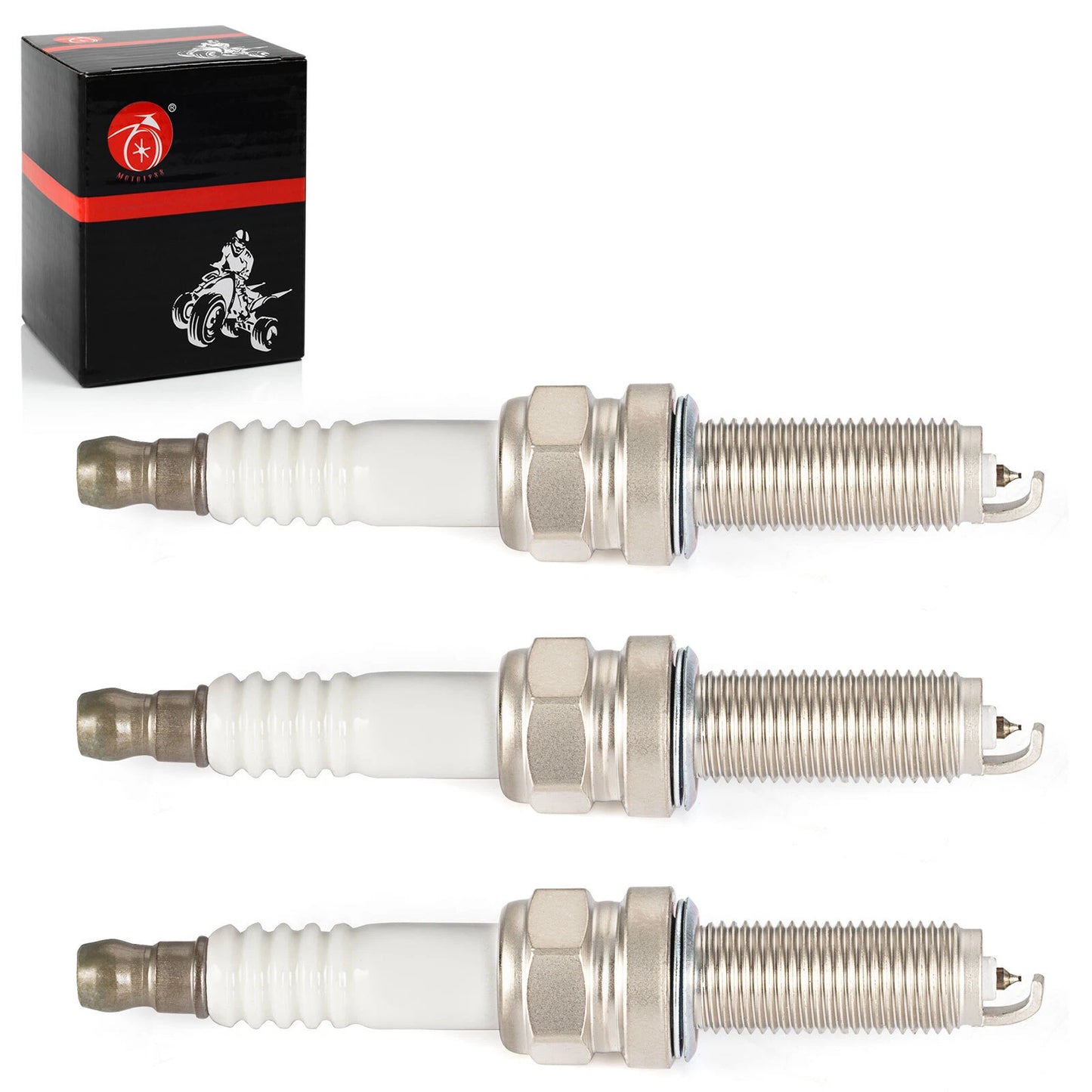 Set of 3 Iridium Spark Plugs for Can-Am Maverick X3 Turbo 2018-2024