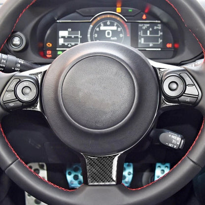 Carbon Fiber Steering Wheel Cover Trim for Toyota GR86/Subaru BRZ 2022-2024