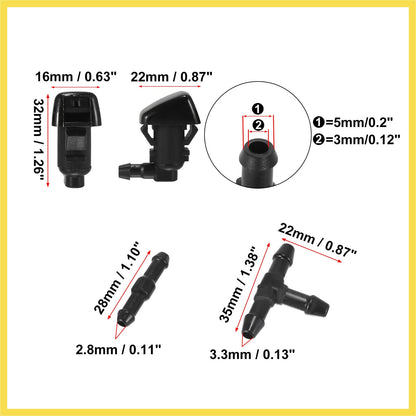 Windshield Washer Nozzles Kit for Jeep Commander (2006-2010)