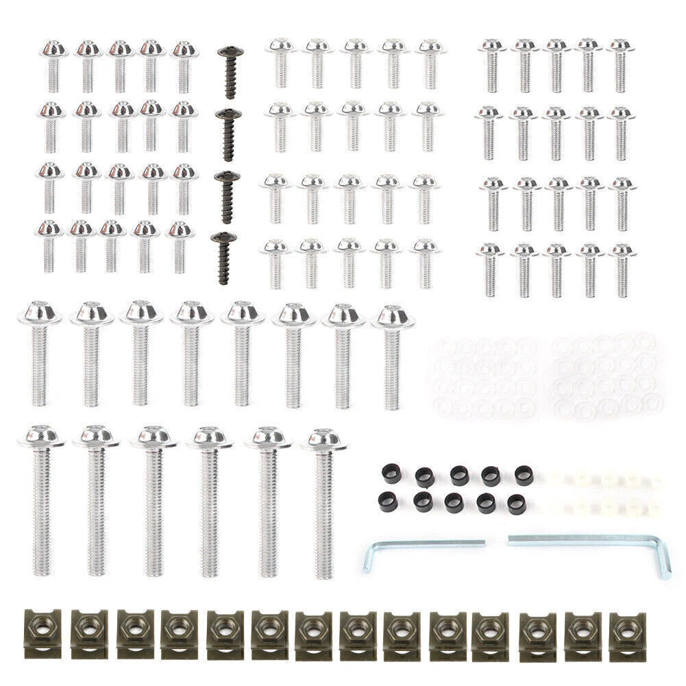 Fairing Bolt Kit for Kawasaki Ninja ZX6R, ZX7R, ZX9R, ZX14 (2000-2023)