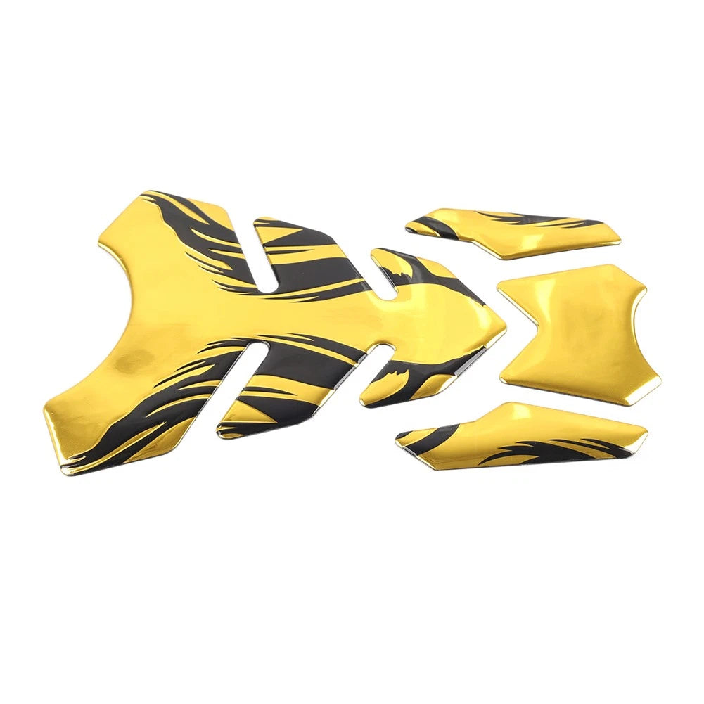 Gold Fuel Gas Tank Pad Decals for Kawasaki Ninja 250 300 400 ZX10R
