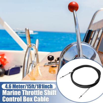 2 x Marine Throttle Shift Control Box Cable