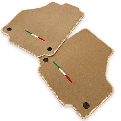 Beige Floor Mats for Ferrari 488 GTB (2015-2022) - AutoWin Brand
