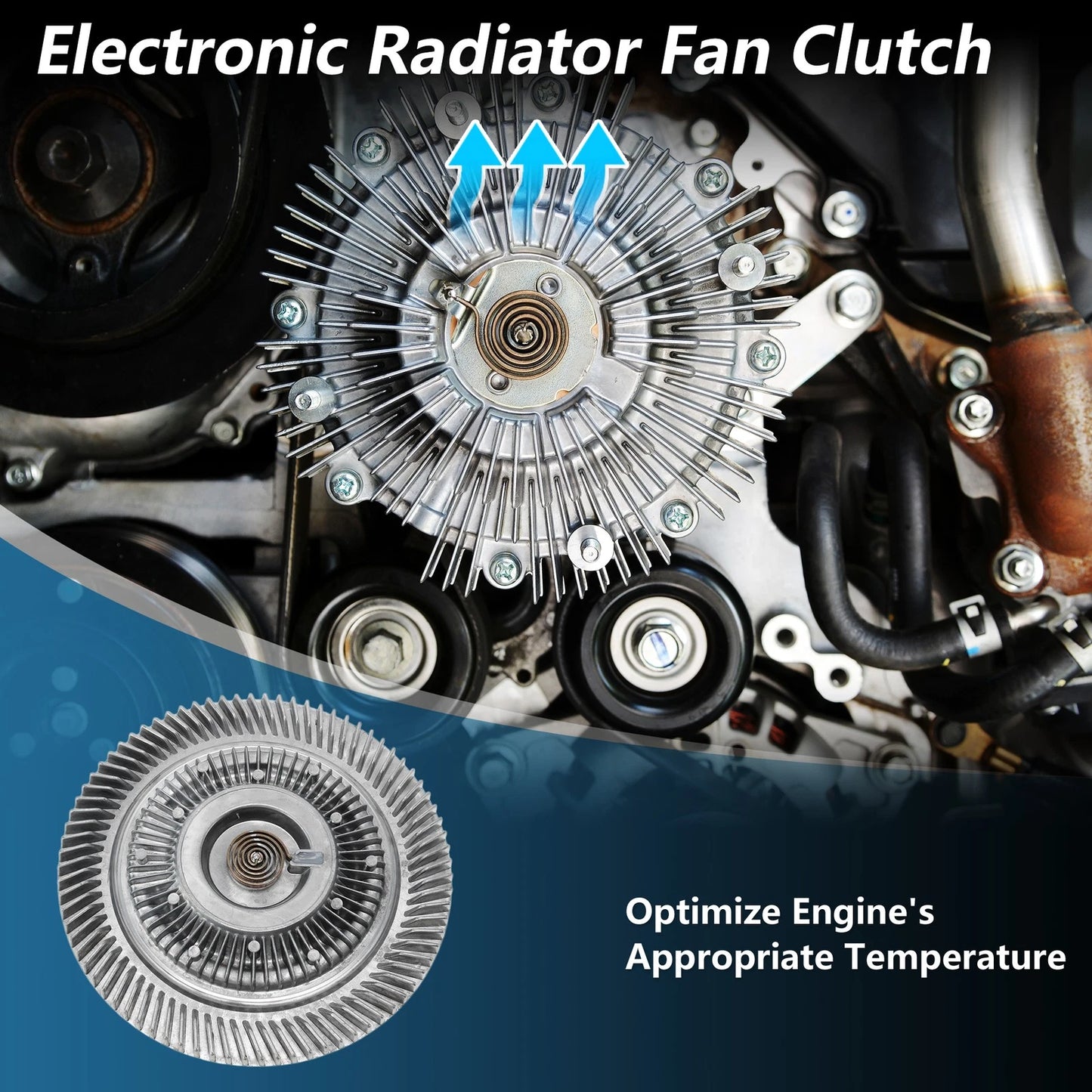Cooling Fan Clutch for Ford F-150 V6 4.2L (1997-1999)