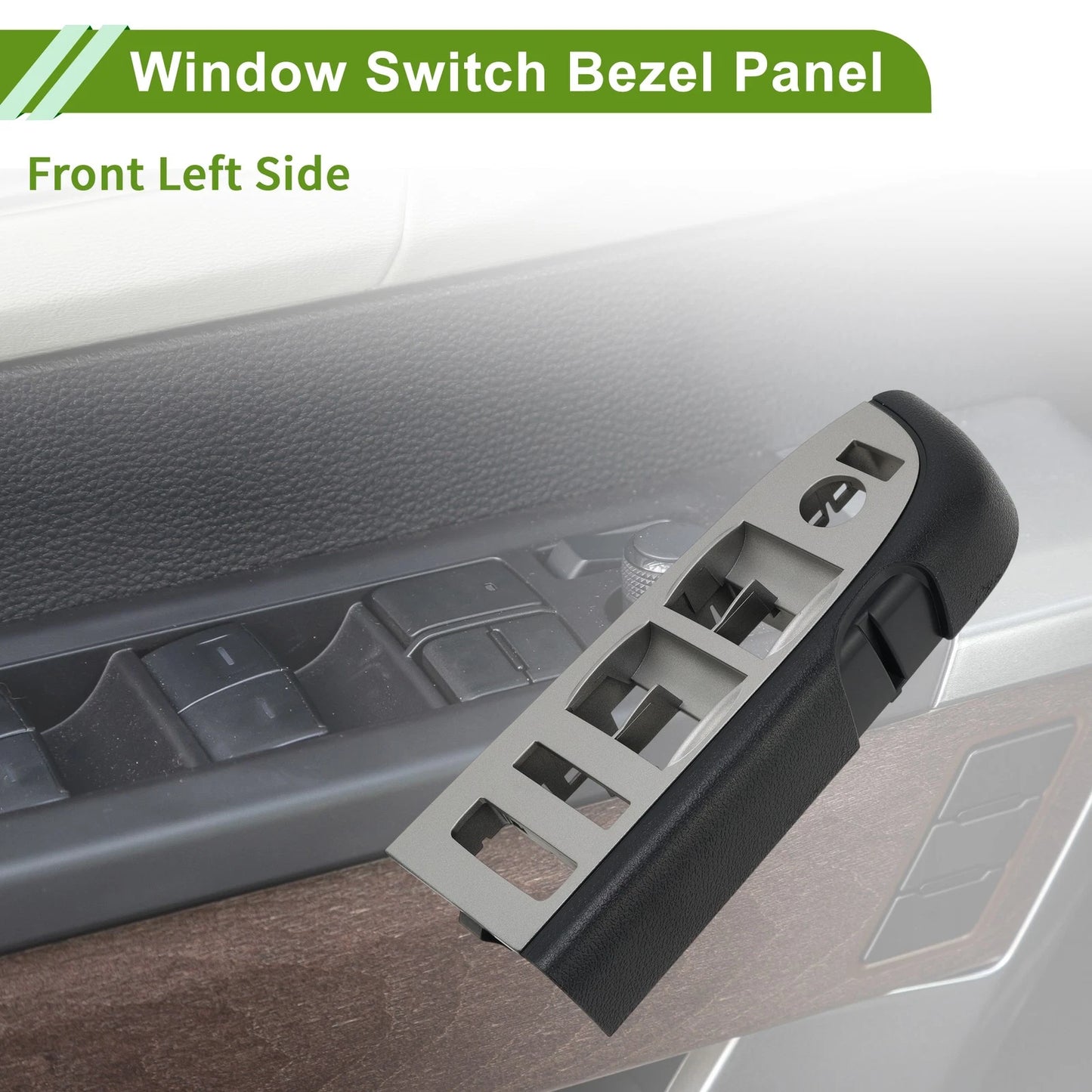Front Left Window Switch Bezel Cover for Chevy Silverado 1500 (1999-2024)