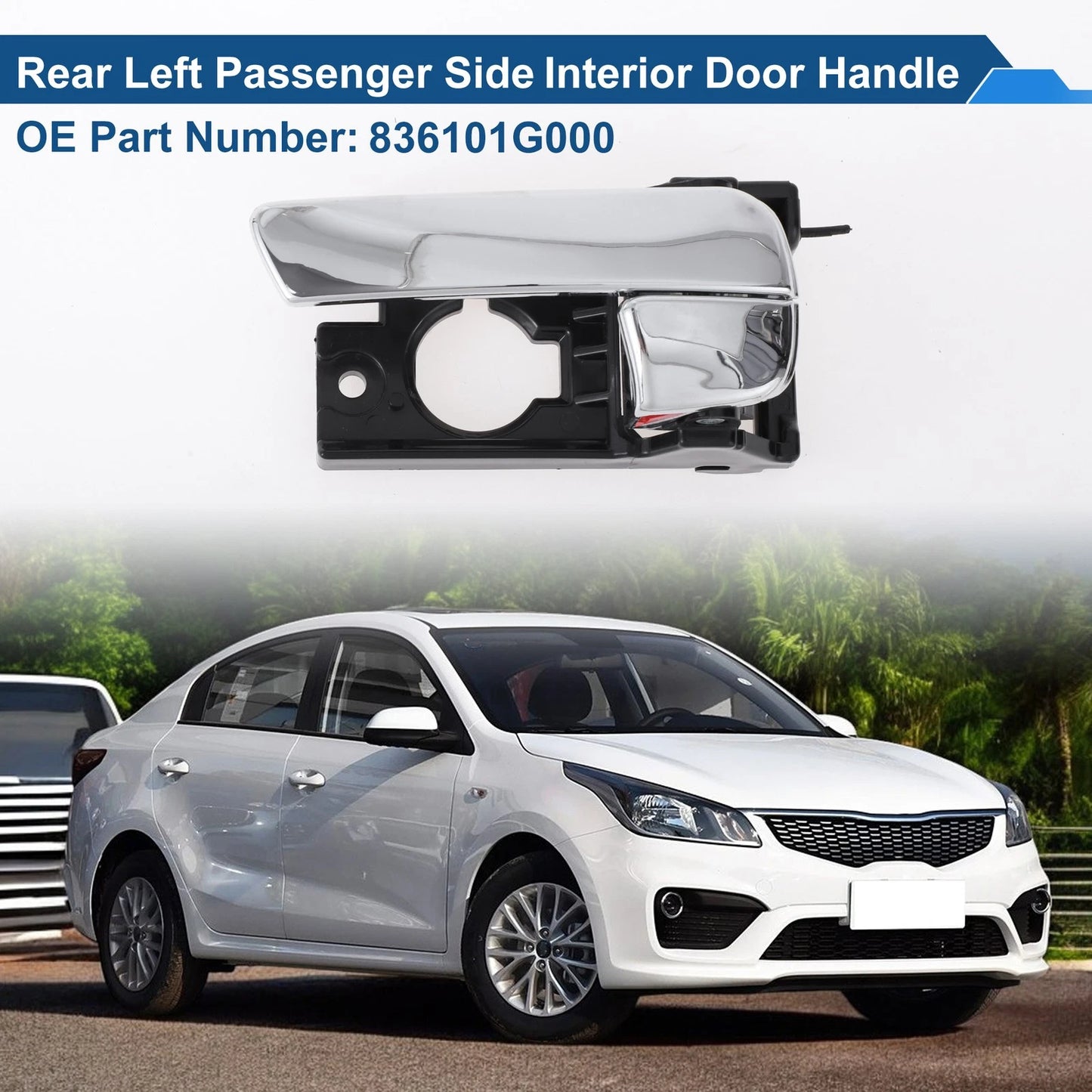Rear Left Passenger Side Door Handle for Kia Rio (2007-2011)