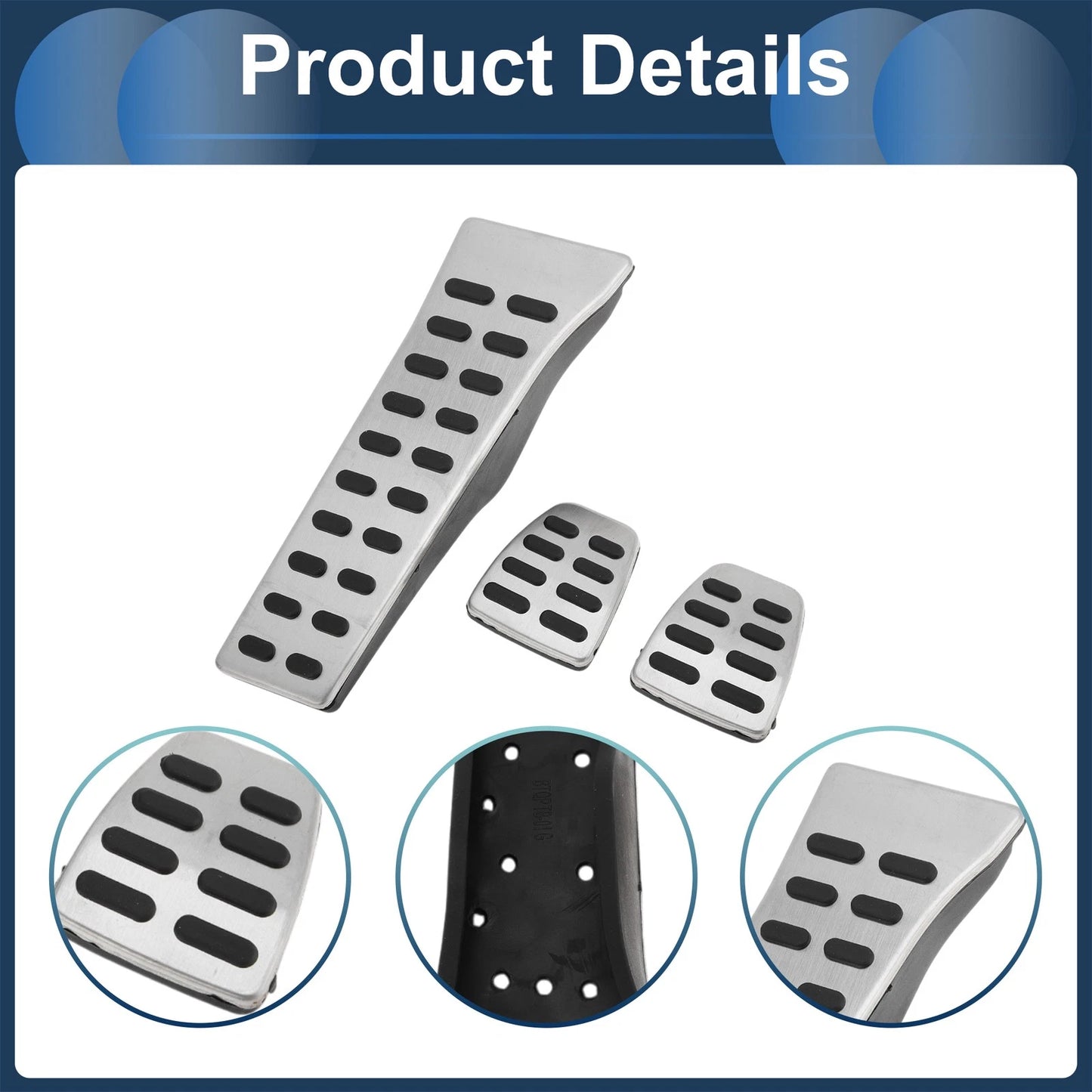 Manual Footrest Pedals Cover for Kia Sorento (2017-2022)