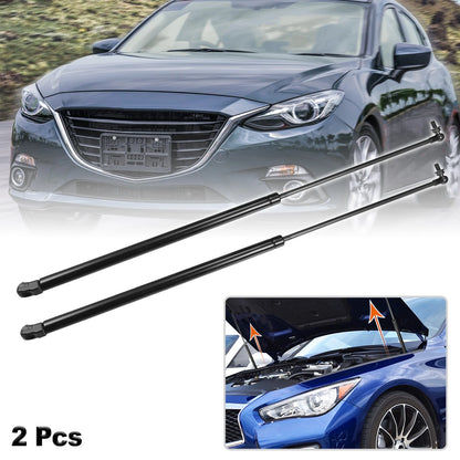 Front Hood Lift Supports for Mazda 3 Axela (2009-2013) Black