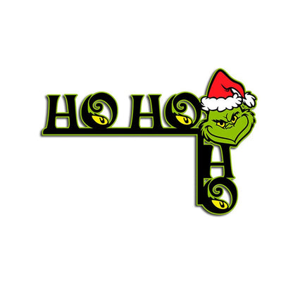 Grinch Christmas Door Frame Decoration Wooden Sign Ornaments
