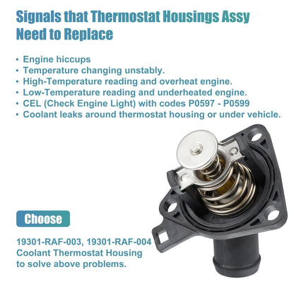 Engine Coolant Thermostat Housing for Honda Civic CR-V (2001-2011)