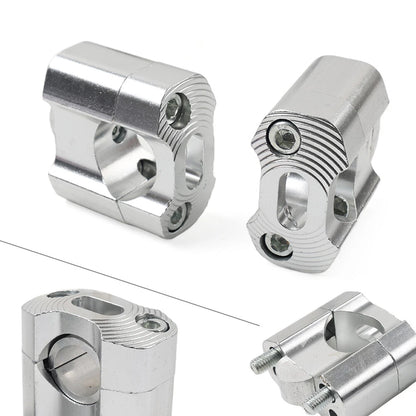 7/8 to 1-1/8 Handlebar Fat Bar Mount Clamps Risers for Dirt Pit Bike ATV