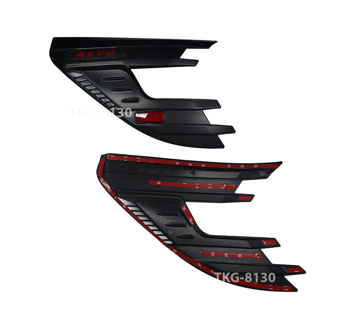 Black Headlight Covers for Toyota Hilux 1kd(2015-2017)