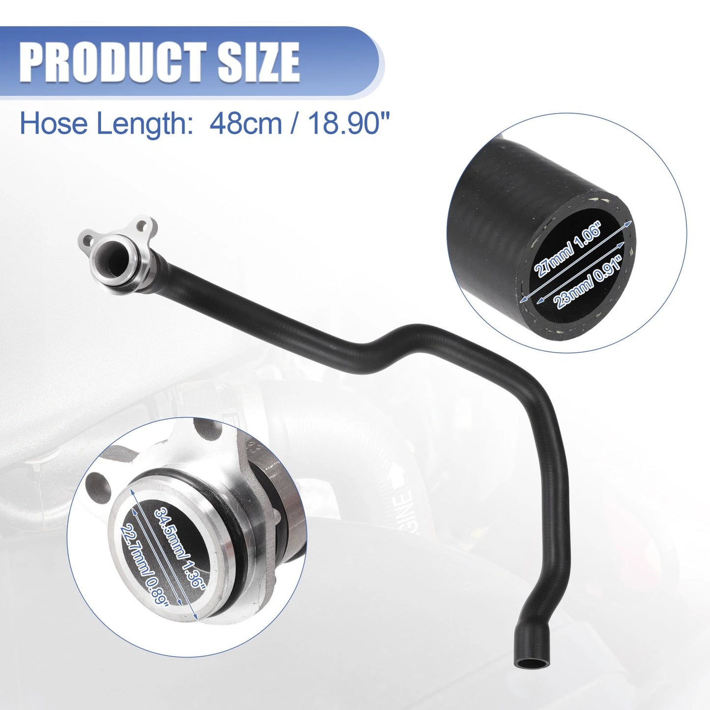 Heater Hose Expansion Tank Pipe for BMW X5 3.0L (2007-2010)