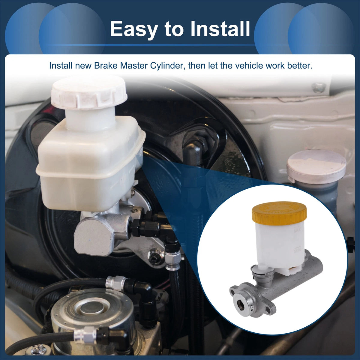 Brake Master Cylinder with Reservoir for Nissan D21 (1986-1992)