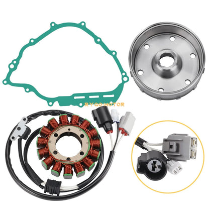 Flywheel rotor and stator with gasket for Yamaha Rhino (2008–2013)