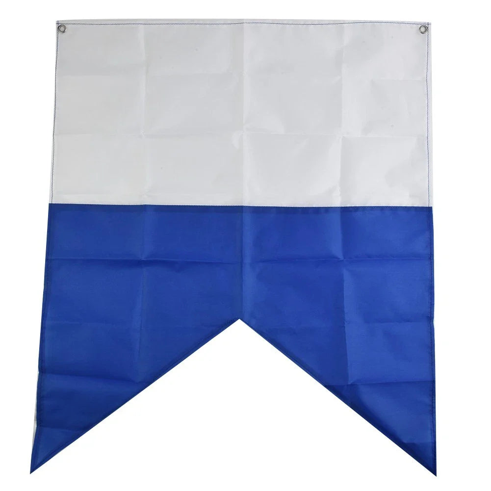High Quality Dive Boat Flag Scuba Dive 35x30cm/72x60cm Blue White