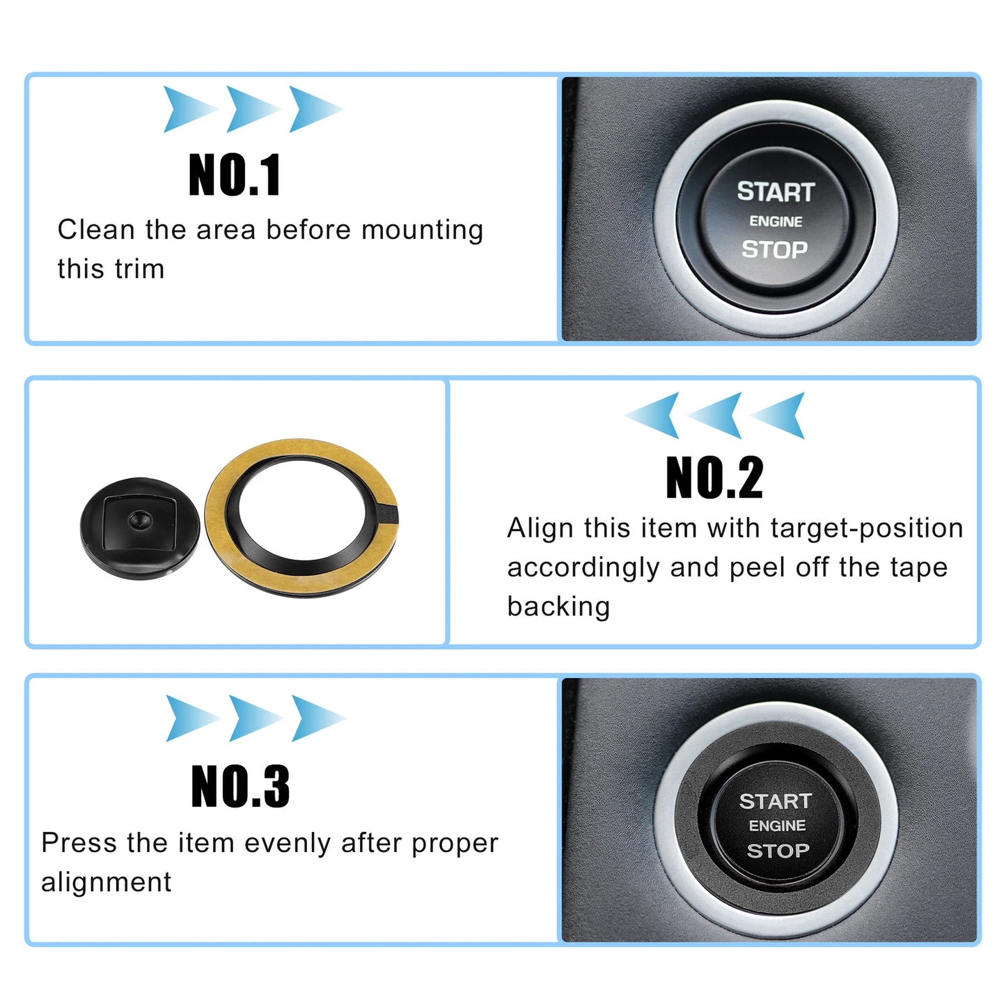 Engine Start Stop Button Cover for Land Rover