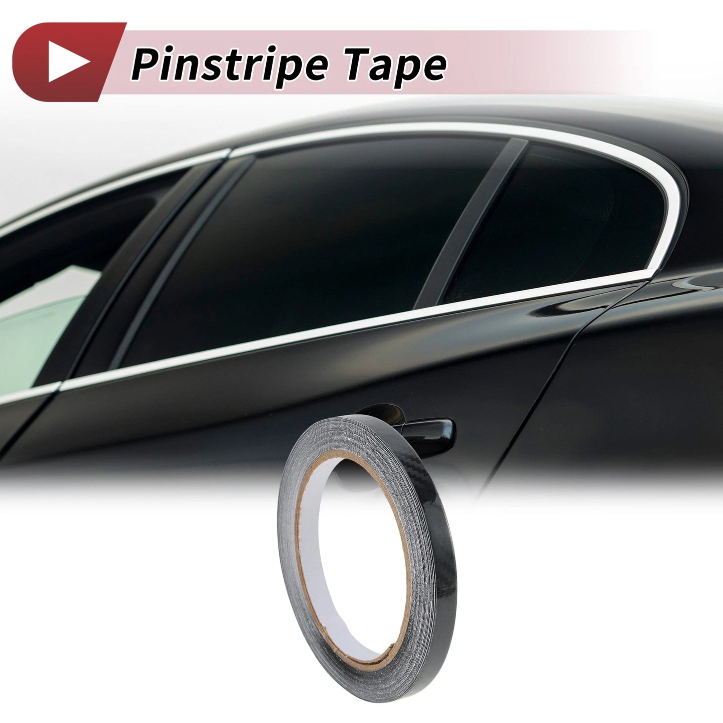 Pinstripe Tape 8mmx10m for Car & Motorcycle Stripes DIY Black