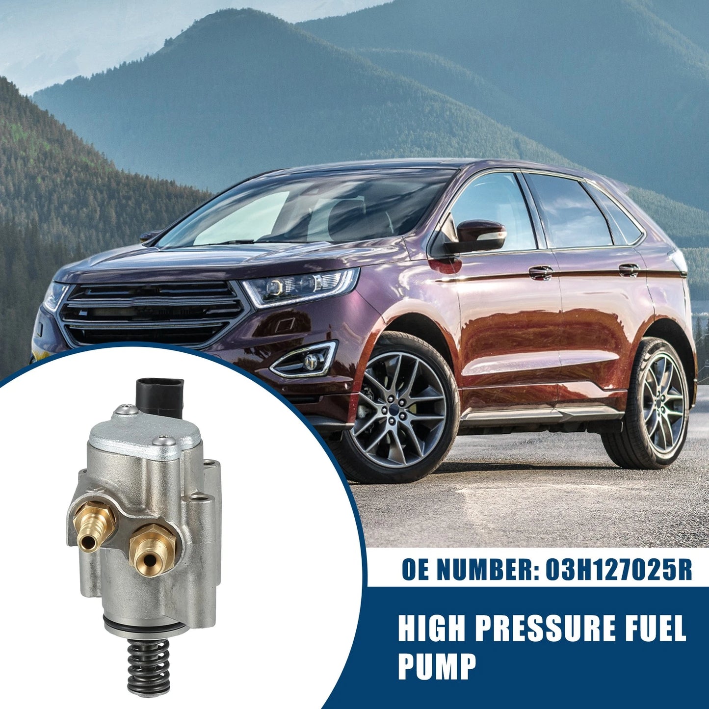 High Pressure Fuel Pump for Porsche Metal Silver Tone