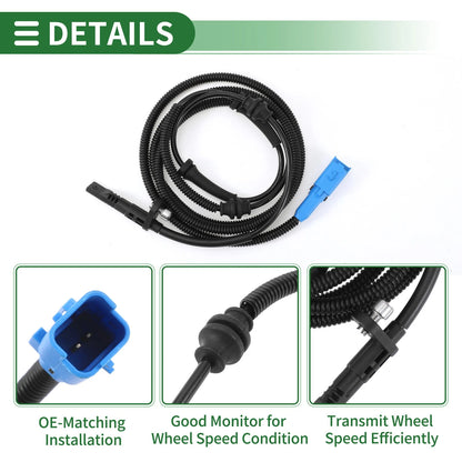 ABS Wheel Speed Sensor for PEUGEOT 508 (2010-2019)