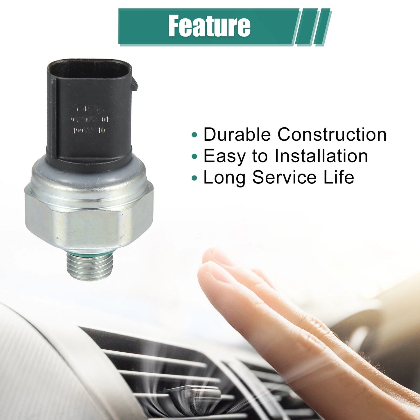 1Pcs A/C Pressure Sensor 2.5L L6 for BMW 323Ci (2000-2000)