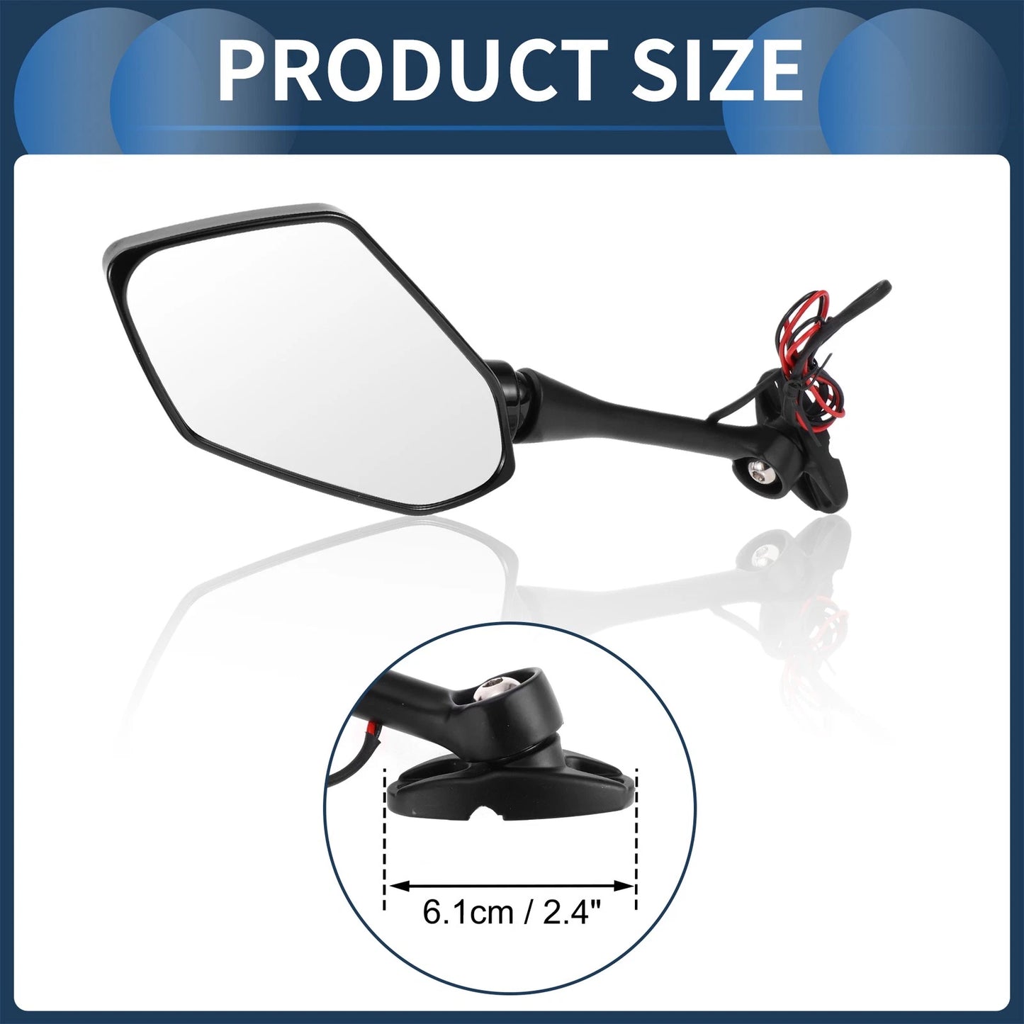 Motorcycle Rear View Mirrors  for Suzuki GSX-R600 GSX-R750 (03-17)