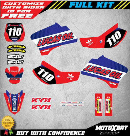 Custom Graphic Kit ACTIVE STYLE Decals for Yamaha TTR 90 (2000-2006)