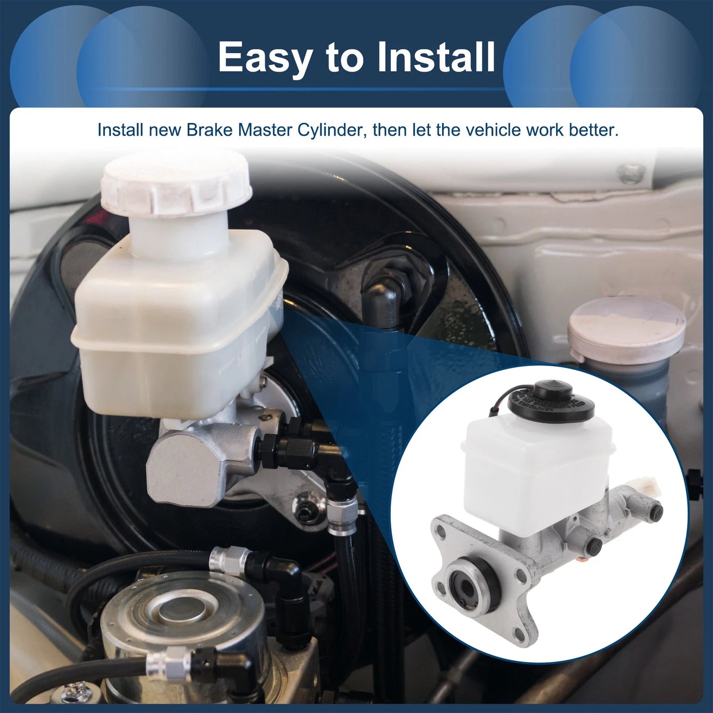 Brake Master Cylinder with Reservoir for Toyota Hilux V (1988-1997)