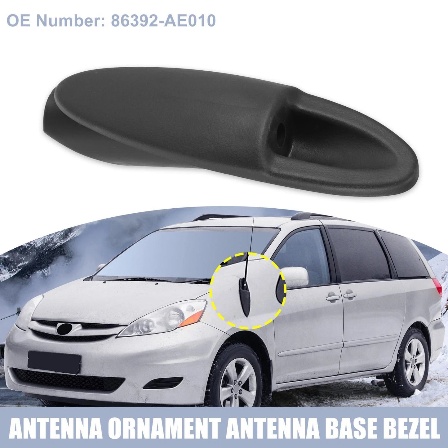 Antenna Base Bezel for Toyota Sienna (2004-2010)