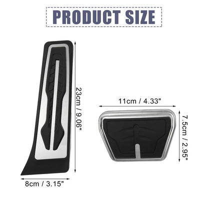 2 x Accelerator & Brake Pedal Covers for BMW X3 X4 (2011-2023)