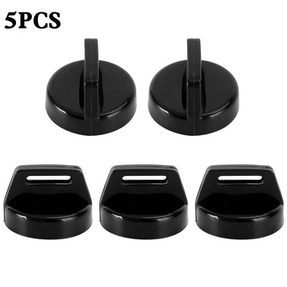 5 x Key Covers Black for Polaris Scrambler, Sportsman, RZR, Ranger (2000-2023)