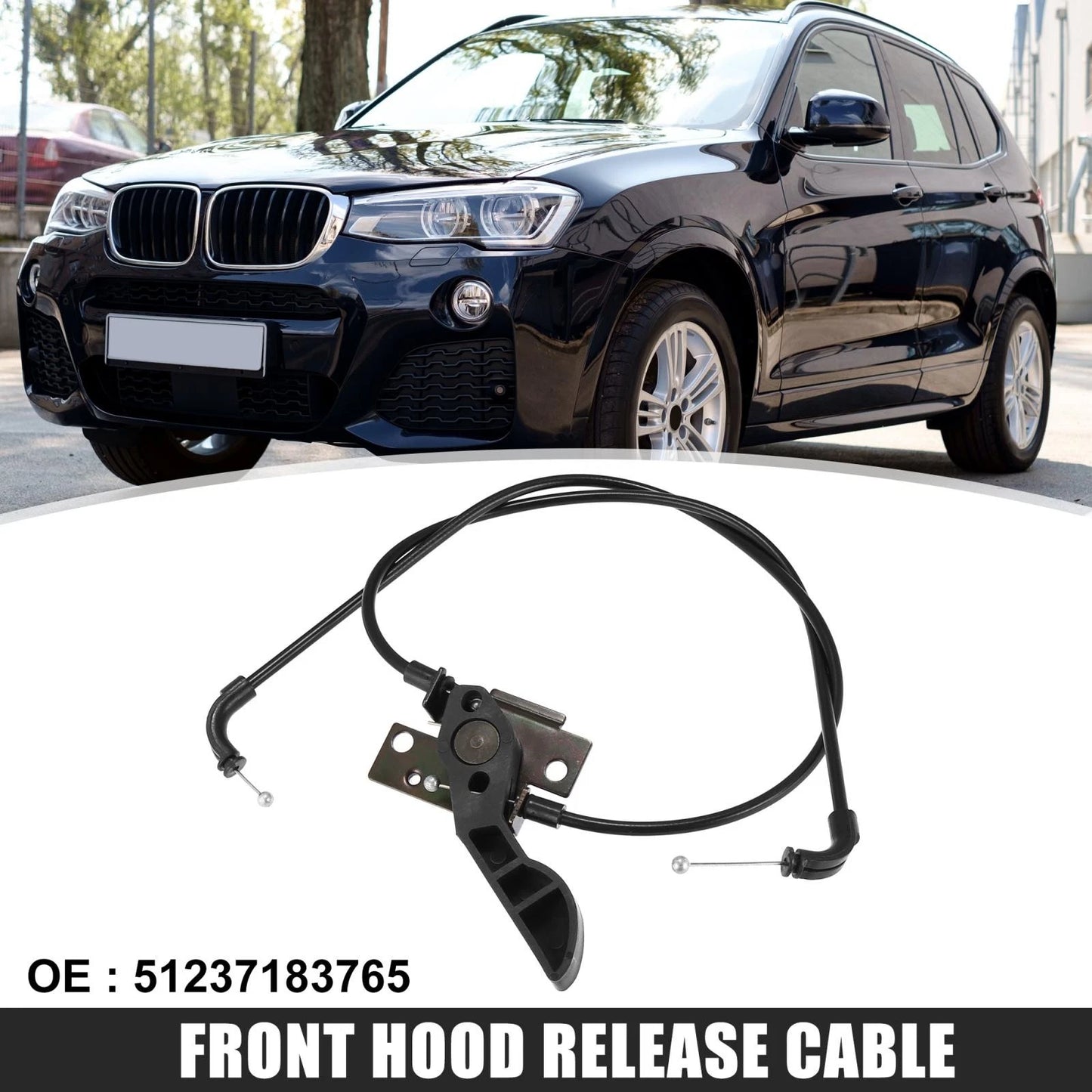 Hood Release Cable for BMW 528i 535i 760Li 530i (2000-2006)