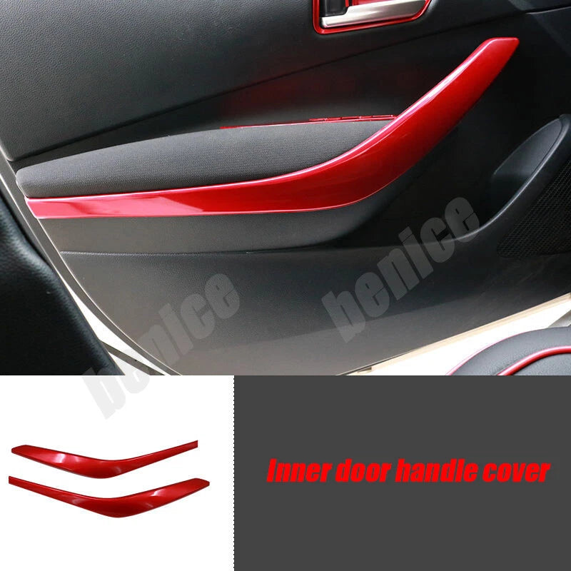 14PCS Red Interior Kit Cover Trim Decor for Toyota Corolla (2019–2024)