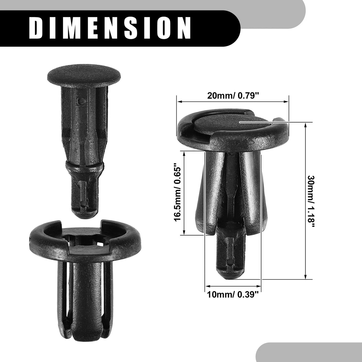 20 x Push Type Retainer Clips for Nissan 350Z (2003-2009)