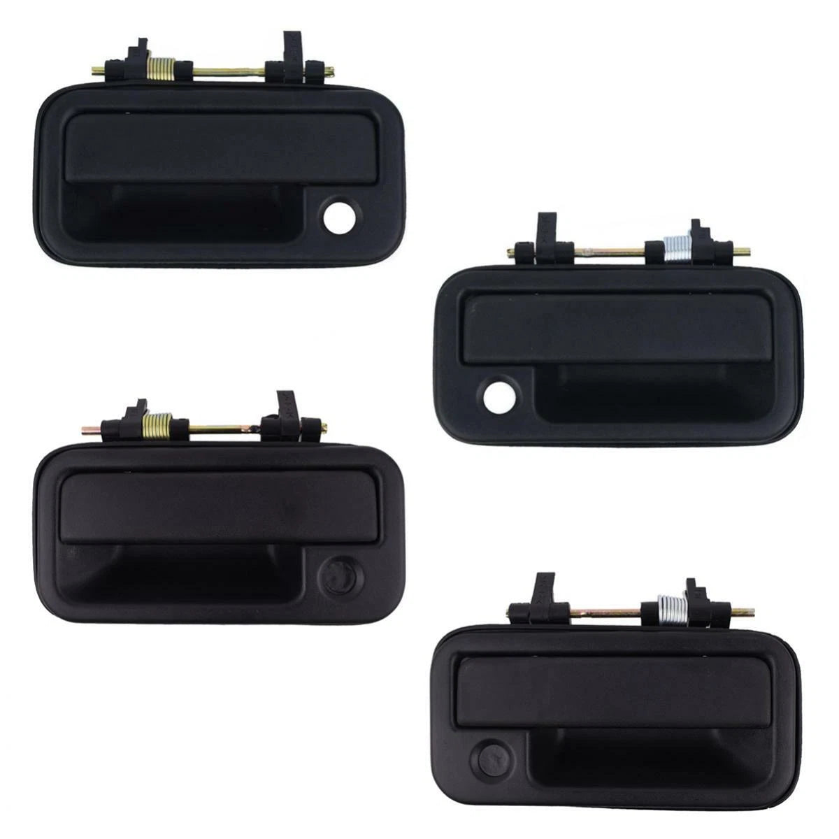 4x Outer Door Handle Black Fits Isuzu TFR 4 Door Holden Rodeo UTE Truck 1989-02