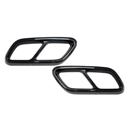 Rear Exhaust Muffler Tail Pipe Covers for Mercedes Benz C-Class (2022-2023)