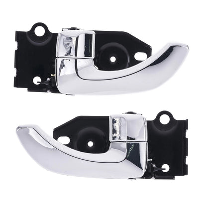Door Handle Inner 2 x Chrome FRONT LEFT+RIGHT for Hyundai Santa Fe (2000–2005)