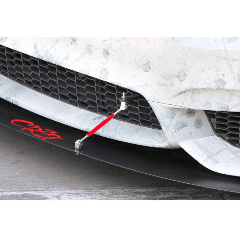 75mm Red Adjustable Front Bumper Rod Splitter Strut Support