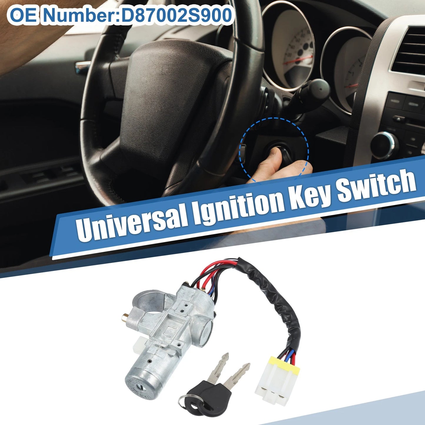 Ignition Switch Cylinder Set with Keys for Nissan Hardbody (1986-1997)
