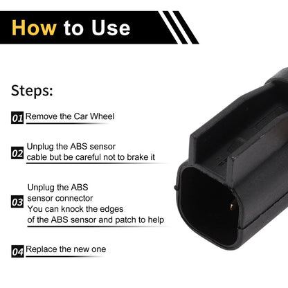 ABS Wheel Speed Sensor for Ford Focus (2012-2018) 1 x Left/Right Rear