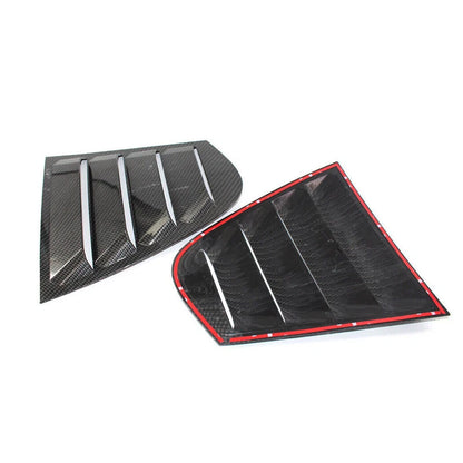 2 x Carbon Fiber Quarter Window Louvers for BMW 3-Series F30 (2013-2018)