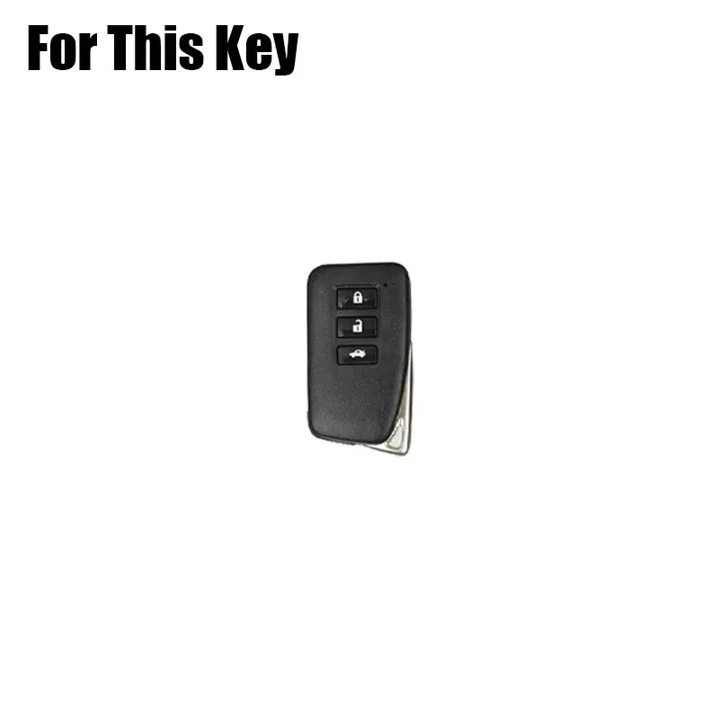 Key Fob Case Cover Aluminum Alloy Leather for Lexus GS ES IS RC NX LX RX 200